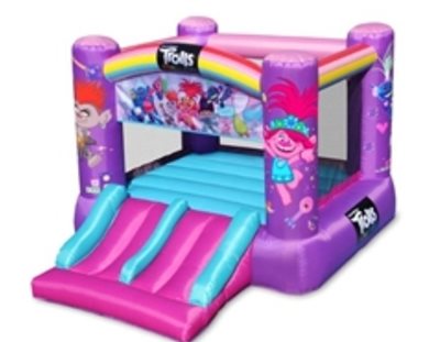 מתקן משולב עם אורות וצלילים - מתנפח טרולים דגם 3001 כולל מגלשה כפולה